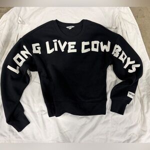 Wrangler Black Crewneck Sweater with White Text